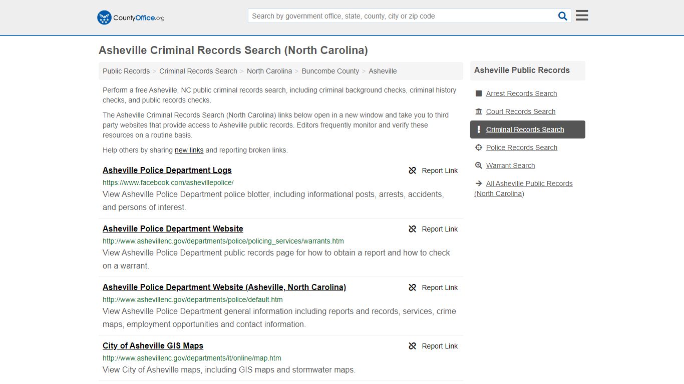 Criminal Records Search - Asheville, NC (Arrests, Jails & Most Wanted ...